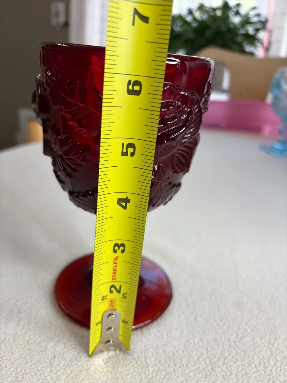Vintage Madonna Inn Wild Rose Pattern 1 Water Glasses